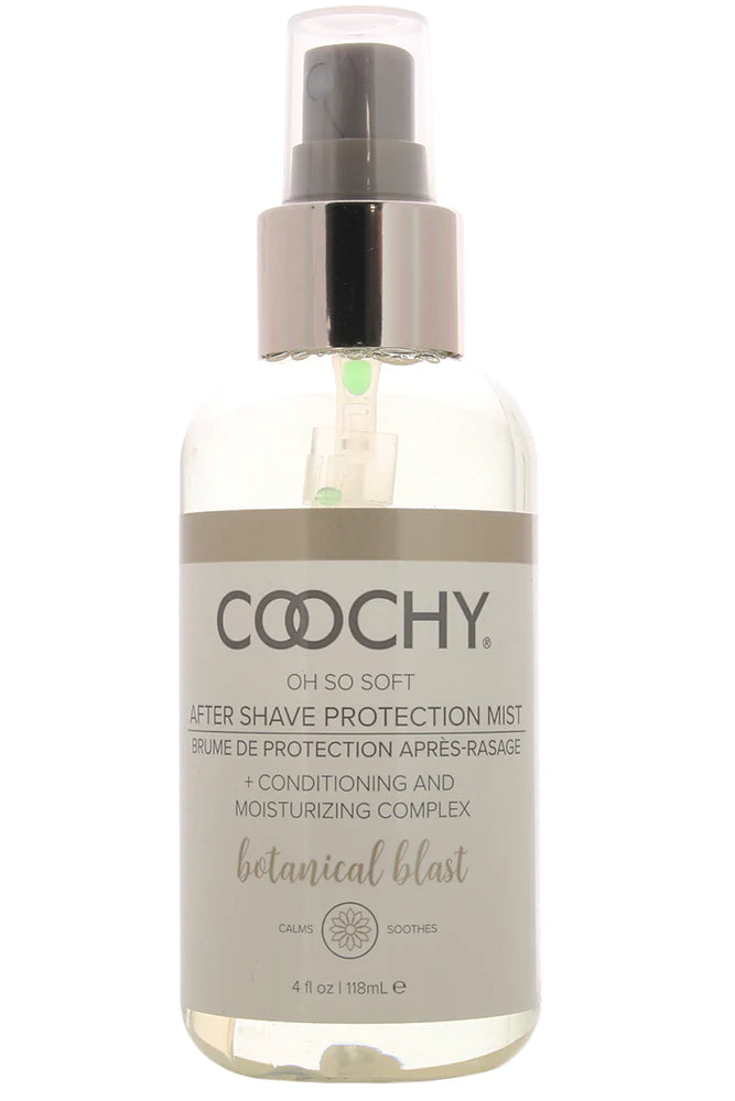 front of bottle After Shave Protection Mist 4oz in Botanical Blast