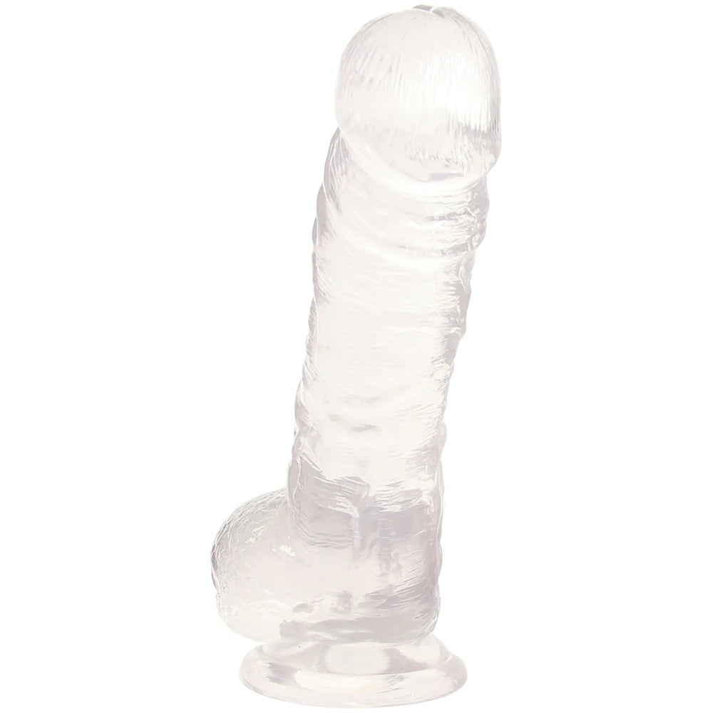 B Yours Plus Hearty n’ Hefty 9 Inch Ballsy Dildo in Clear