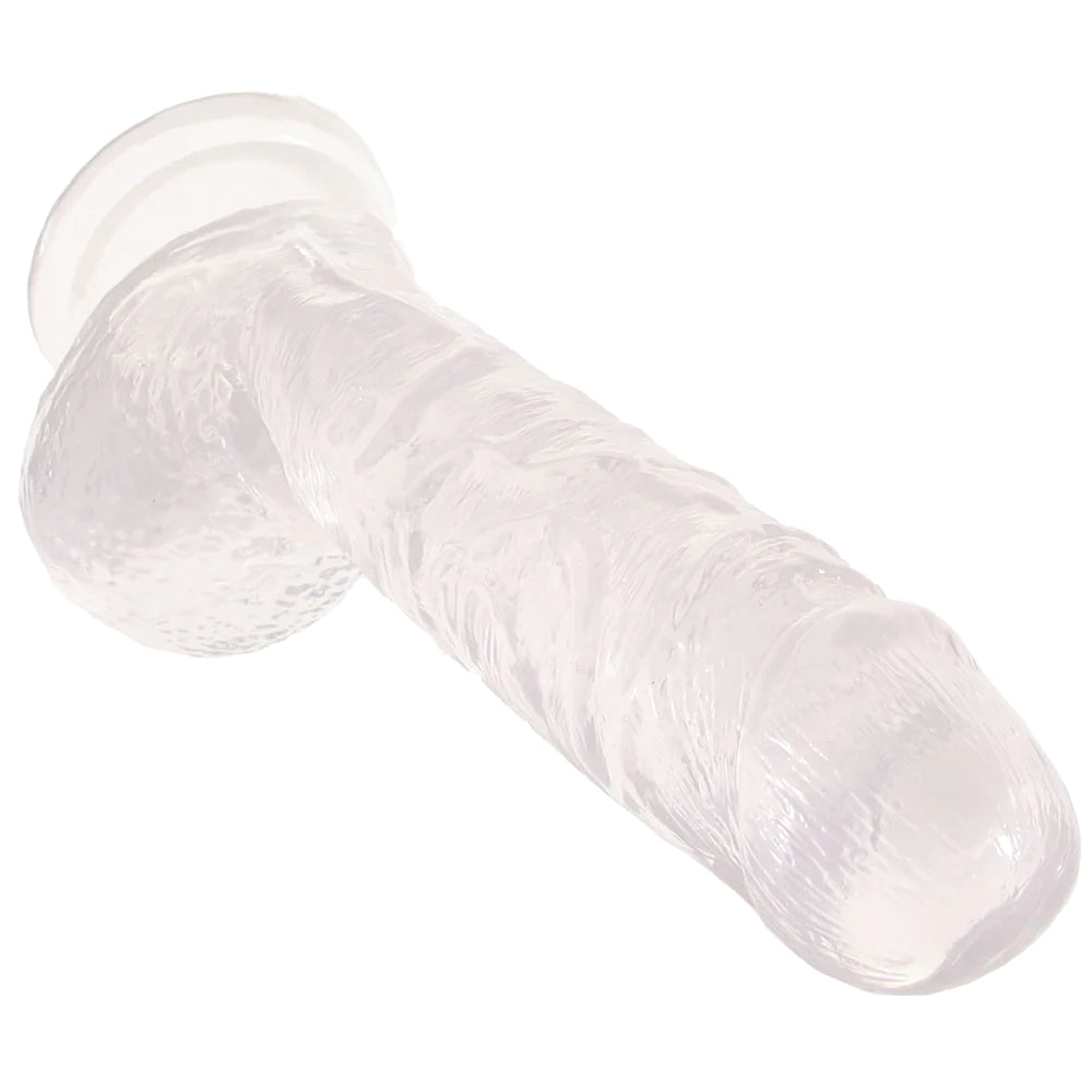 B Yours Plus Hearty n’ Hefty 9 Inch Ballsy Dildo in Clear