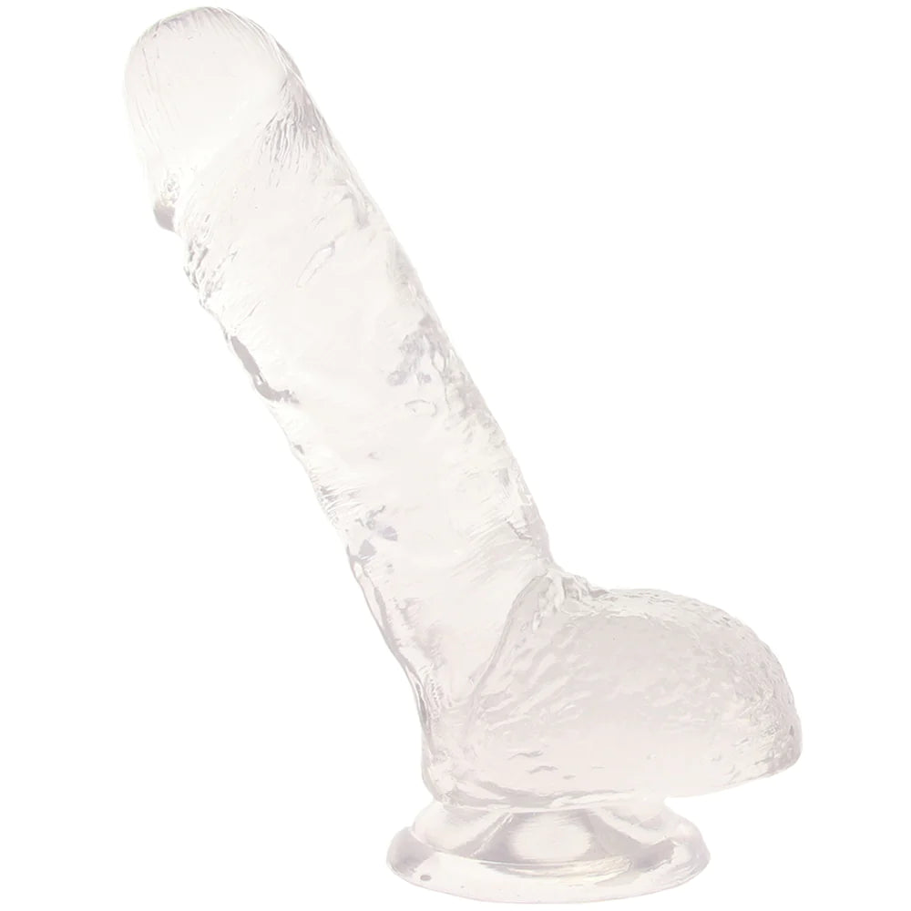 B Yours Plus Hearty n’ Hefty 9 Inch Ballsy Dildo in Clear