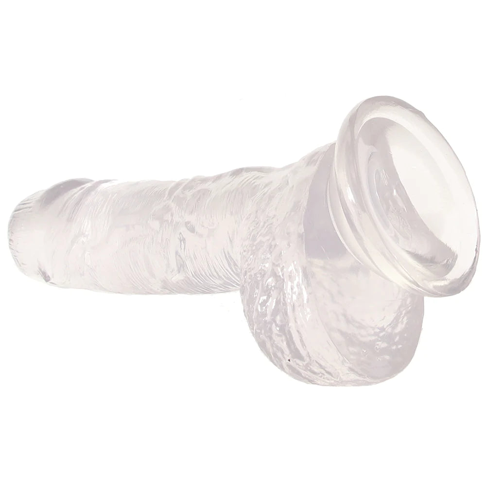 B Yours Plus Hearty n’ Hefty 9 Inch Ballsy Dildo in Clear
