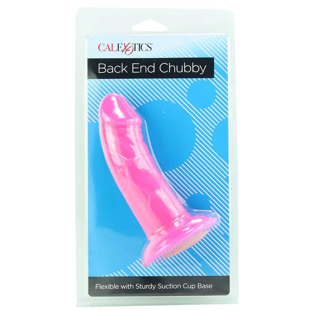 Back End Chubby Dildo in Pink in package