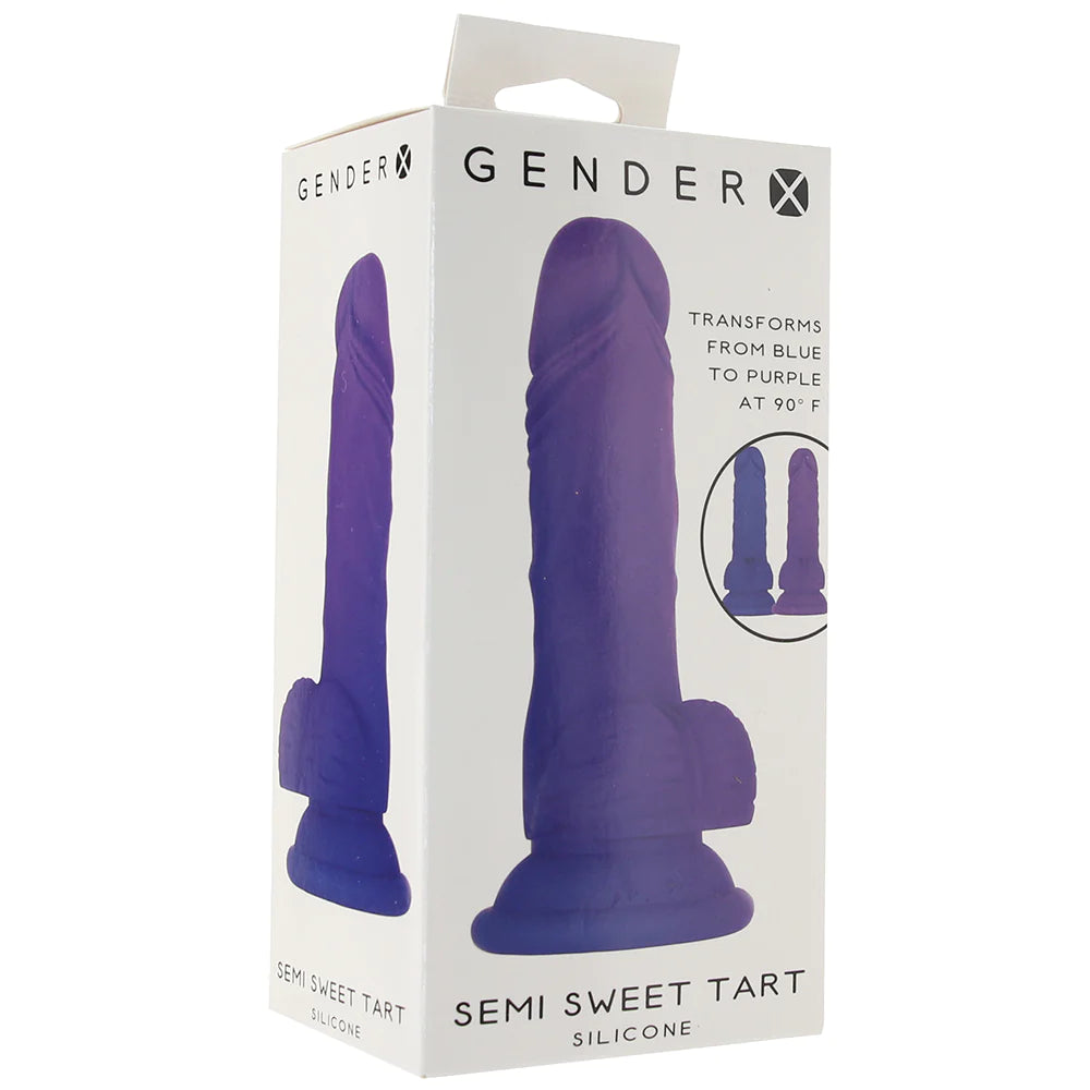 Gender X Semi Sweet Tart Color Changing Dildo