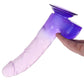 King Cock Clear 9 Inch Ballsy Dildo in Purple