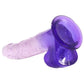 King Cock Clear 9 Inch Ballsy Dildo in Purple