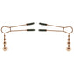 Selopa Beaded Nipple Clamps in Rose Gold