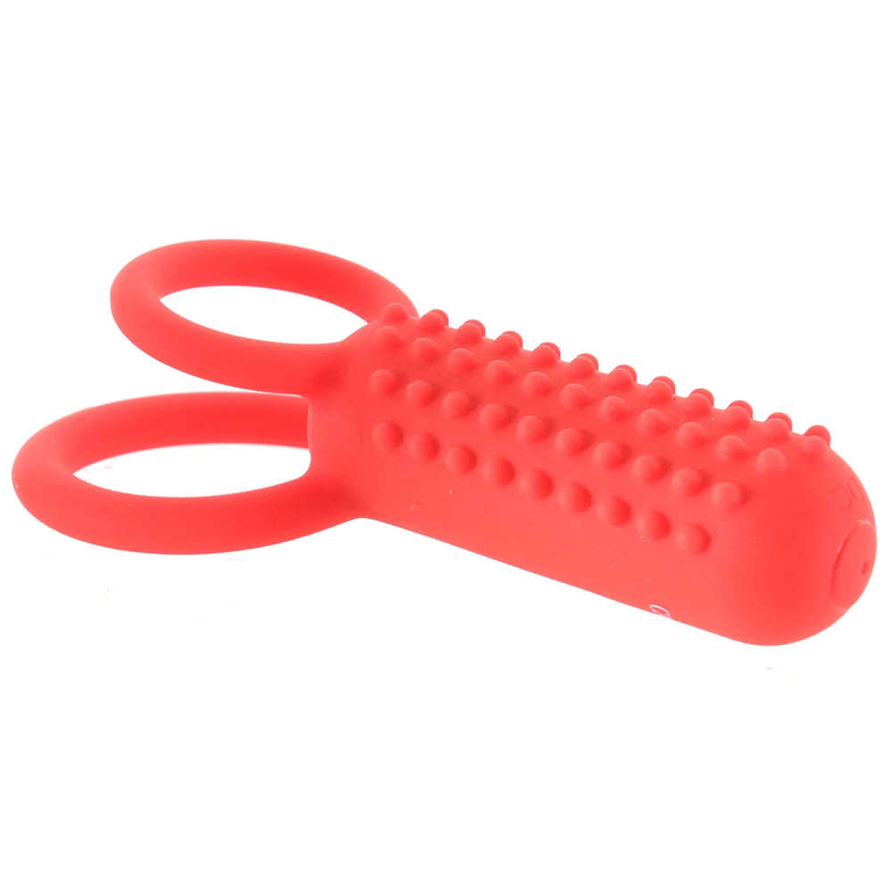 Silicone Vertical Dual Enhancer Vibrating Ring