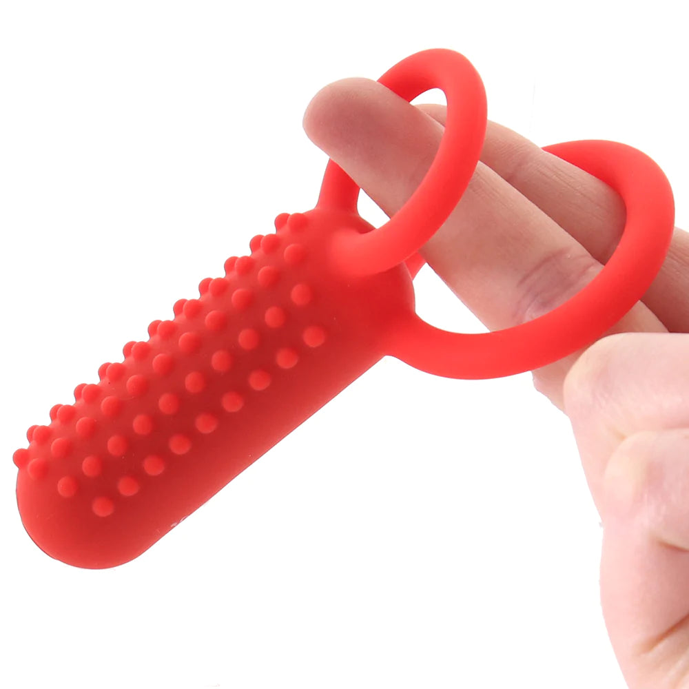 Silicone Vertical Dual Enhancer Vibrating Ring