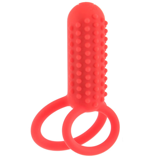 Silicone Vertical Dual Enhancer Vibrating Ring